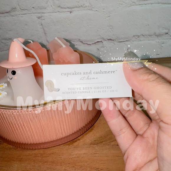 Cupcakes And Cashmere Pink Ghost Graveyard Candle - Picture 6 of 6